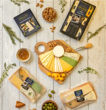 Tablas de quesos de la marca Millán Vicente. Variedades con distintas intensidades y matices. Perfectas para compartir y descubrir sabores únicos.